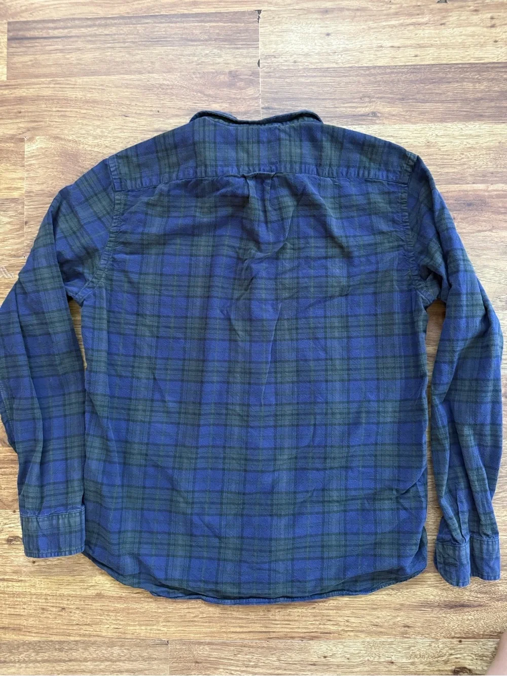 J. Crew Blue & Dark Green Plaid Button-Down Shirt